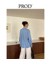 PROD Bldg Apparel & Accessories 剪刀领衬衫蓝色sj