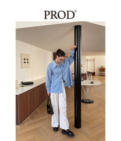 PROD Bldg Apparel & Accessories 剪刀领衬衫蓝色sj