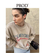 PROD Bldg Apparel & Accessories 卡其色复古刺绣卫衣sj