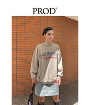 PROD Bldg Apparel & Accessories 卡其色复古刺绣卫衣sj