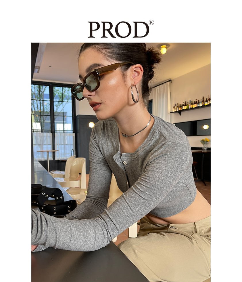 PROD Bldg Apparel & Accessories 纽扣领开衫打底 灰色sj