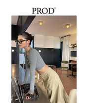 PROD Bldg Apparel & Accessories 纽扣领开衫打底 灰色sj