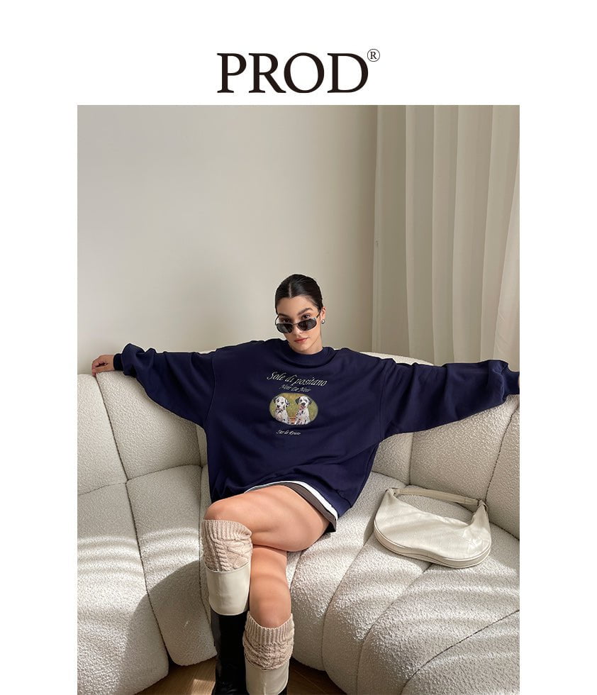 PROD Bldg Apparel & Accessories 照片小狗卫衣 藏青sj