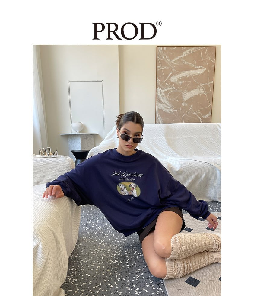 PROD Bldg Apparel & Accessories 照片小狗卫衣 藏青sj