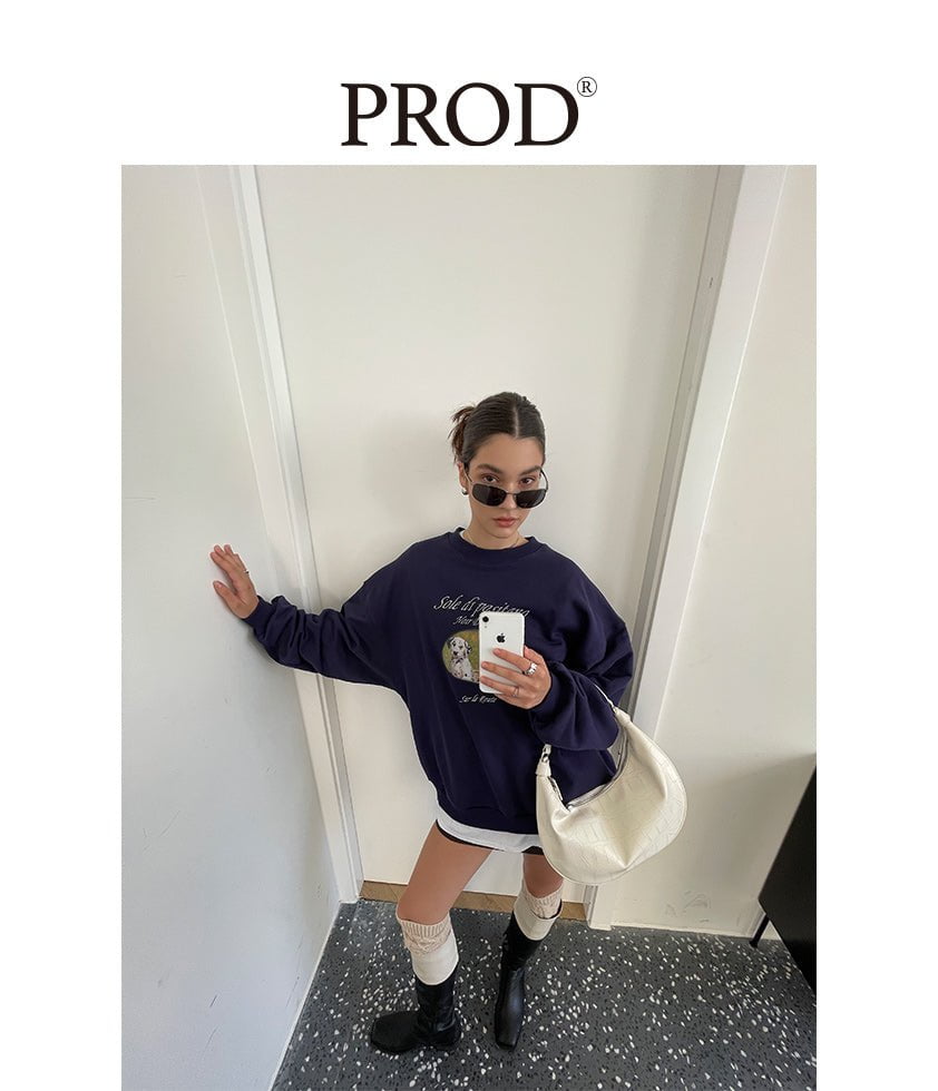 PROD Bldg Apparel & Accessories 照片小狗卫衣 藏青sj