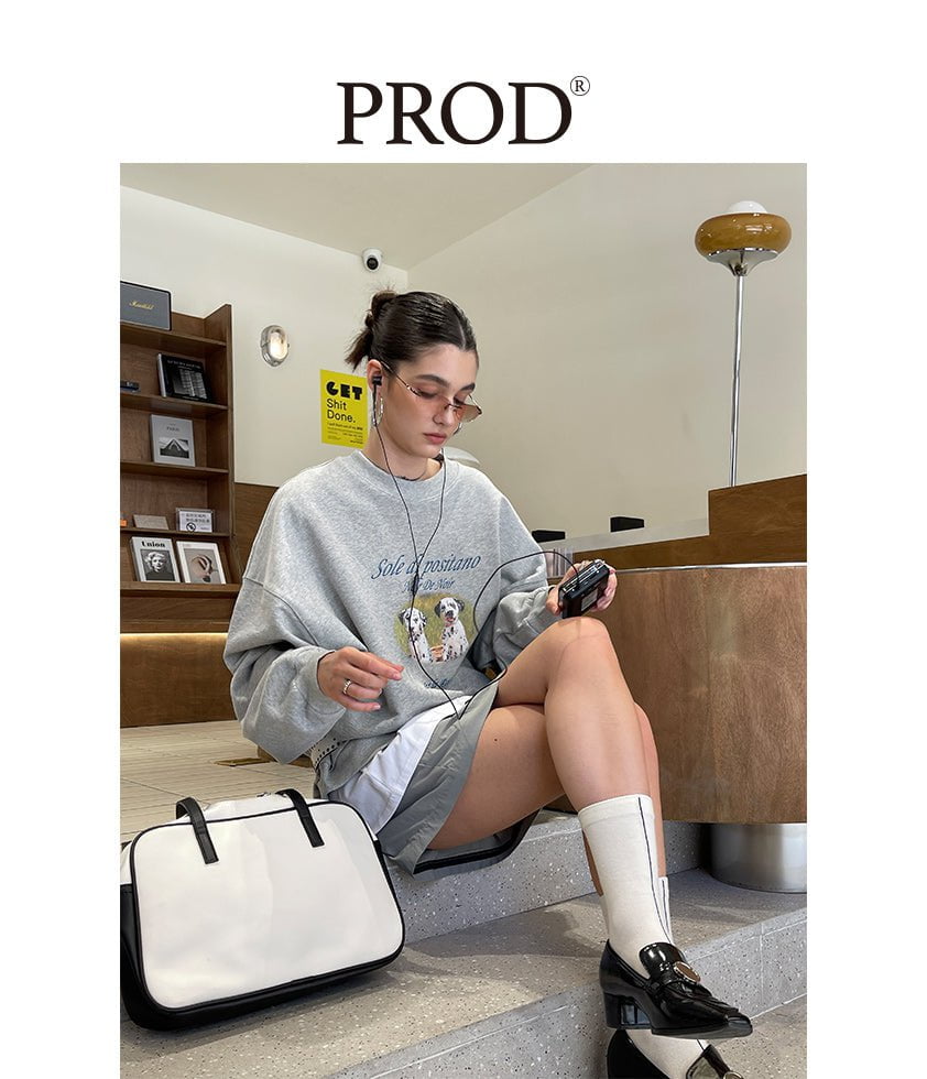 PROD Bldg Apparel & Accessories 照片小狗卫衣 灰色sj