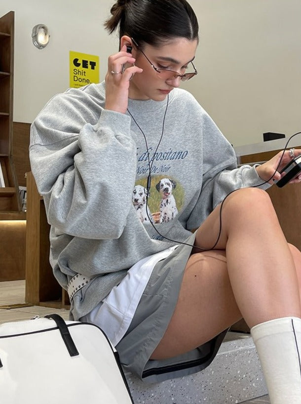 PROD Bldg Apparel & Accessories 照片小狗卫衣 灰色sj