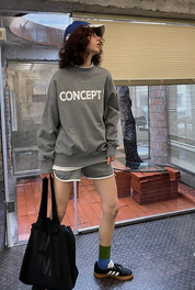 PROD Bldg Apparel & Accessories Small Fit Concept Sweatshirt / Dark Gray