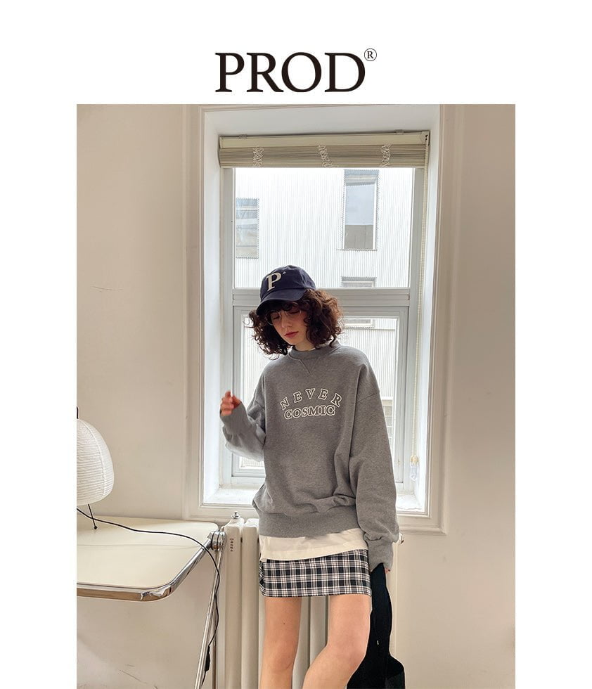 PROD Bldg Apparel & Accessories Small Fit Never Cosmic Sweatshirt / Dark Gray