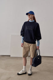 PROD Bldg Apparel & Accessories Small Fit Never Cosmic Sweatshirt / Navy Blue