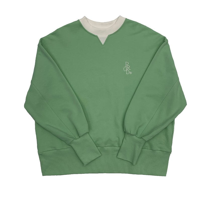 PROD Bldg Apparel & Accessories White collar sweater green