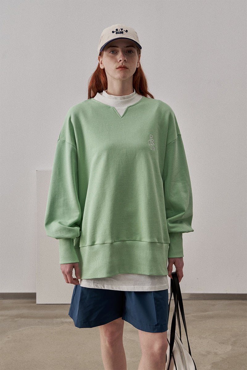 PROD Bldg Apparel & Accessories White collar sweater green