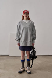 PROD Bldg Apparel & Accessories White collar sweater grey