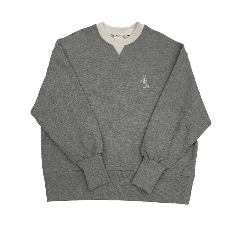 PROD Bldg Apparel & Accessories White collar sweater grey