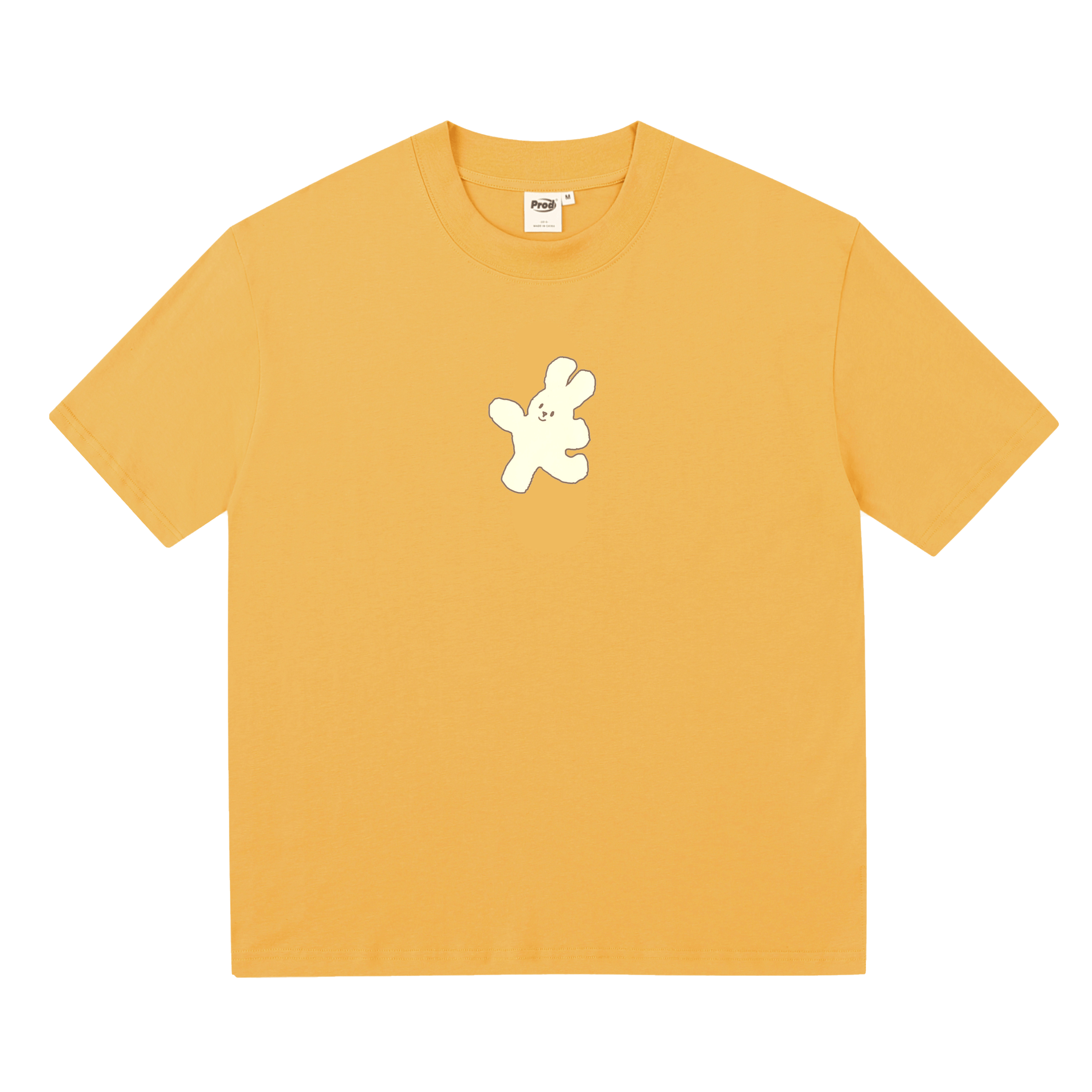 PROD Bldg Boxy T-Shirt Happy Rabbit Boxy Short Sleeve T-Shirt / Yellow