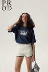 PROD Bldg Boxy T-Shirt S / Blue Becca and Moray Boxy Short Sleeve T-Shirt / Blue