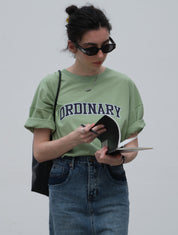 PROD Bldg May 2022 New Oversized T-Shirt Ordinary Graphic Oversized Short Sleeve T-Shirt / Green