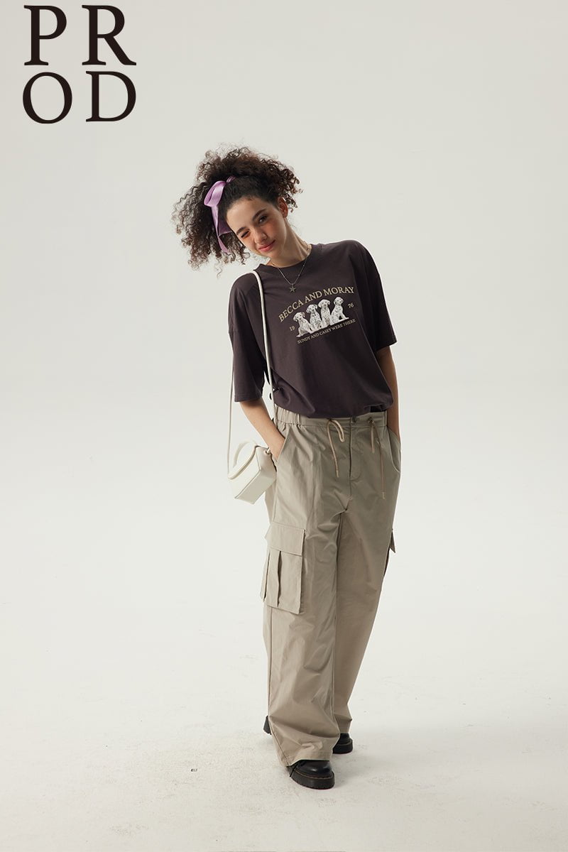 PROD Bldg Oversized T-Shirt Becca and Moray Oversized Graphic Short Sleeve T-Shirt