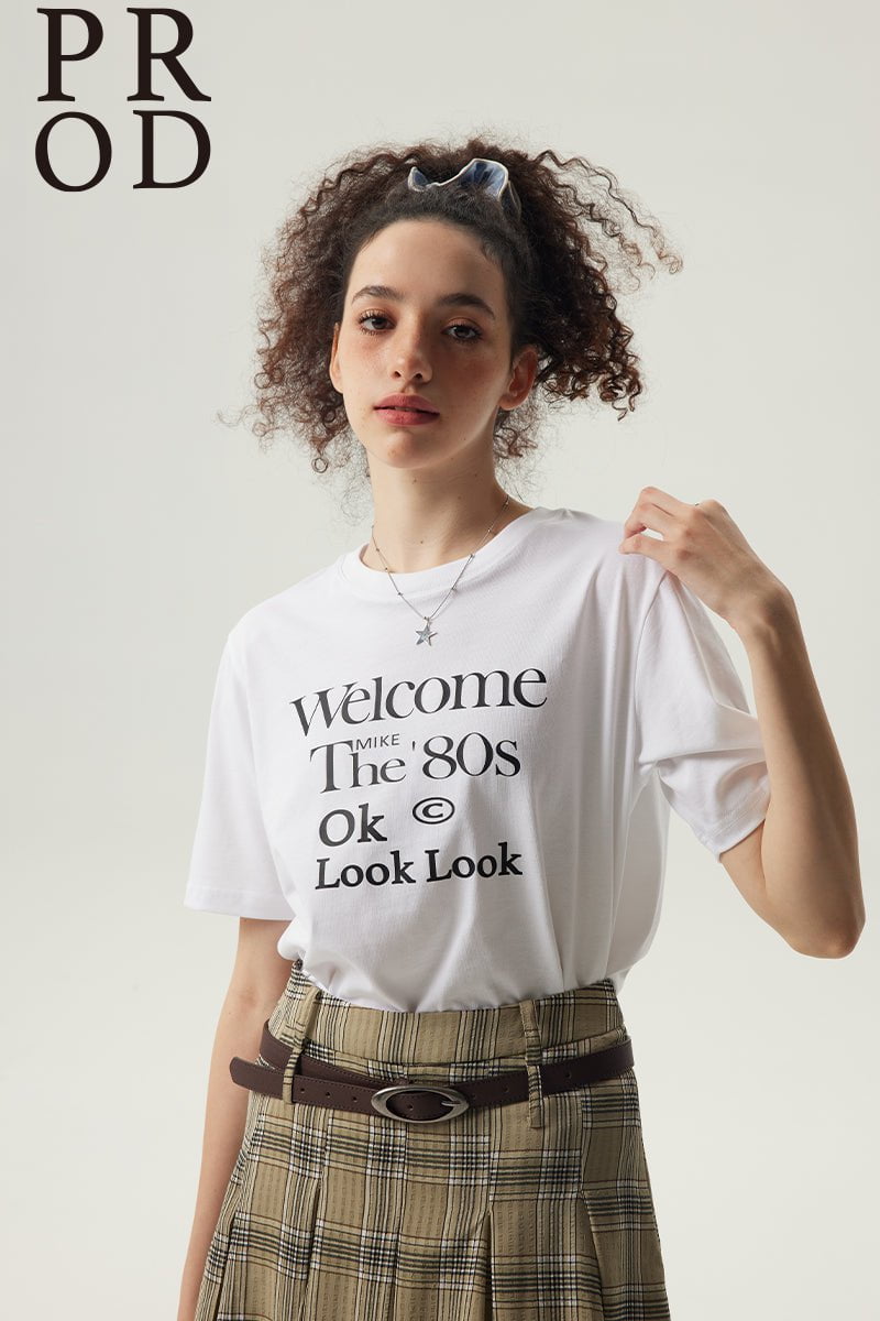  White Welcome The 80s Graphic Short Sleeve T-Shirt