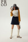 PROD Bldg Varsity Long Sleeve 0 / White-Yellow Jesse and Kerry Varsity Long Sleeve